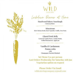 Wild At Home Menu - Food